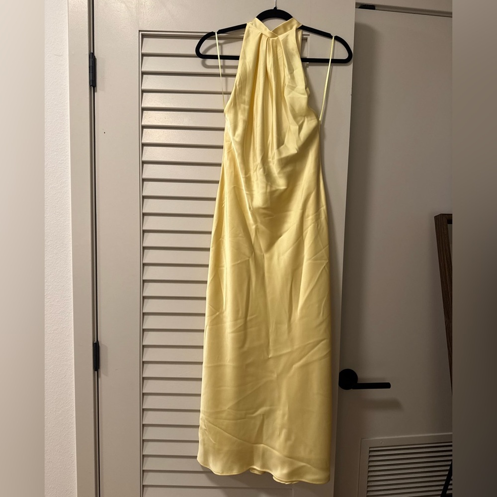 Zara Backless Yellow Dress